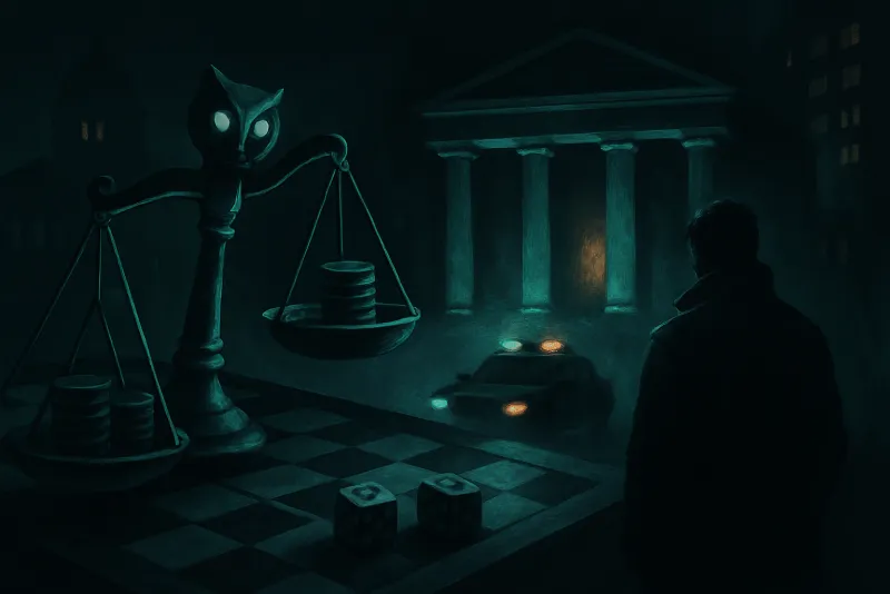 Illustration of the The System Is Rigged trope