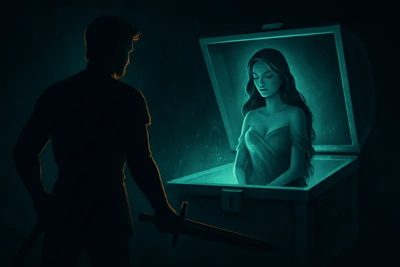 Illustration of the The Girl Is the Prize trope